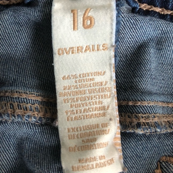 JUSTICE distressed overalls, skinny leg - Picture 5 of 6